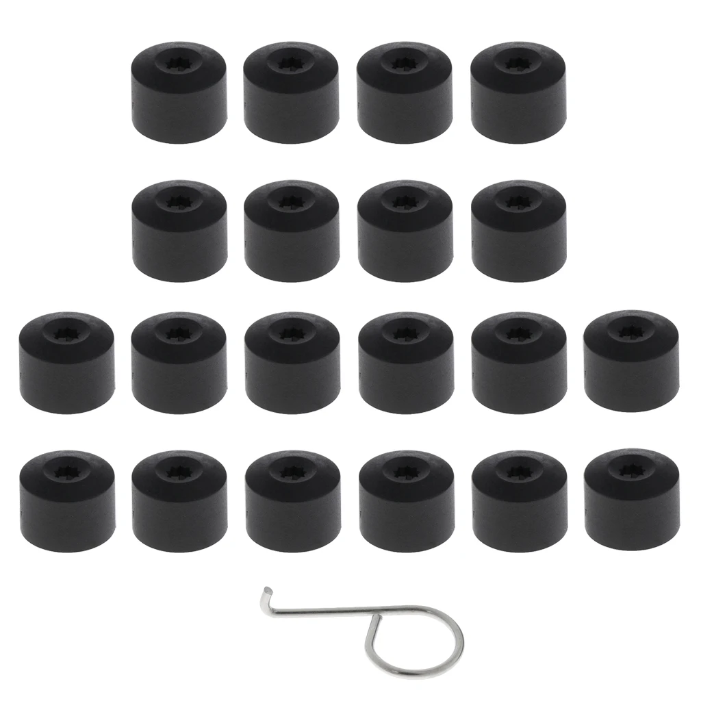 20 Pieces Car Wheel Tyre Center Hub Screw Protective Cap For VW 20 Pieces Car Wheel Tyre Center Hub Screw Protective Cap For VW