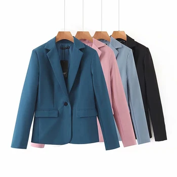 ladies blazer formal work suit jackets for women single button coat pink blazer blazer feminino
ladies blazer formal work suit jackets for women single button coat pink blazer blazer feminino