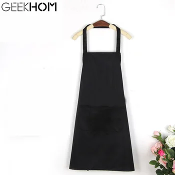 Kitchen Bib Cooking Apron 70*75cm Black Apron For Woman Men Chef Waiter Cafe Shop Adult Apron with Two Pocket For BBQ Baking
Kitchen Bib Cooking Apron 70*75cm Black Apron For Woman Men Chef Waiter Cafe Shop Adult Apron with Two Pocket For BBQ Baking