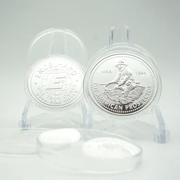 5pcs/lot 1984 American Engelhard Prospector Coin Non Magnetic Brass Metal Plated Pure Silver Souvebir Gifts
5pcs/lot 1984 American Engelhard Prospector Coin Non Magnetic Brass Metal Plated Pure Silver Souvebir Gifts