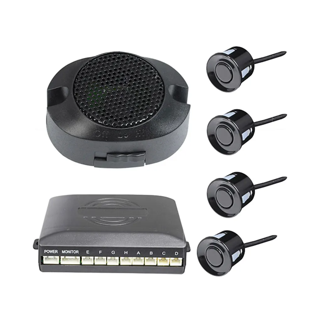 No Display Buzzer Car Reversing Radar Detection 4 Probes Adjust BIBI Speaker Alert Indicator Probe System Car Parking Sensor Kit
No Display Buzzer Car Reversing Radar Detection 4 Probes Adjust BIBI Speaker Alert Indicator Probe System Car Parking Sensor Kit