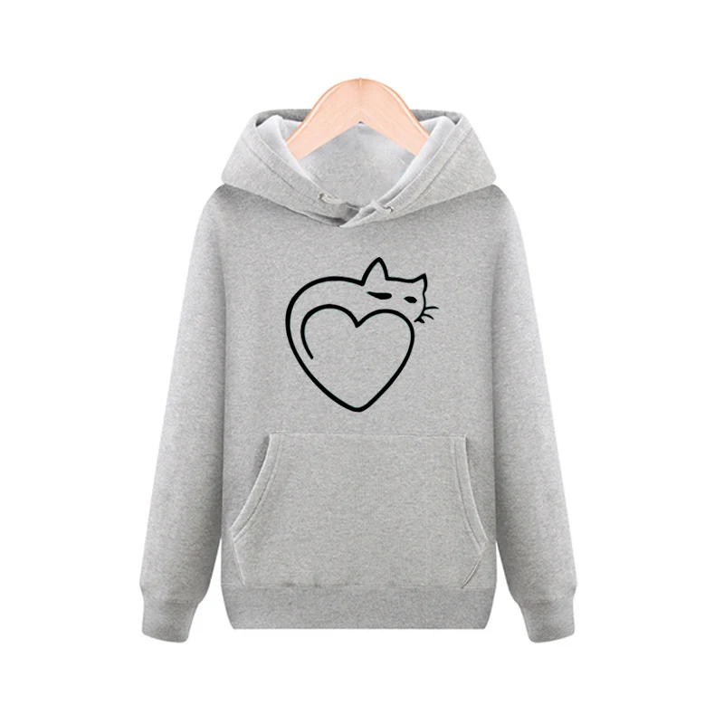 Womens Hoodies Casual Cat Print Long Sleeve Pullover Hooded Tops Women's Sweatshirt 
Womens Hoodies Casual Cat Print Long Sleeve Pullover Hooded Tops Women's Sweatshirt