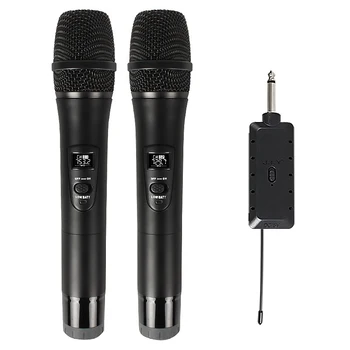 J.I.Y Wireless One to Two Professional Stage Universal VHF Wireless Handheld Microphone with Receiver for Karaoke / Business Mee
J.I.Y Wireless One to Two Professional Stage Universal VHF Wireless Handheld Microphone with Receiver for Karaoke / Business Mee