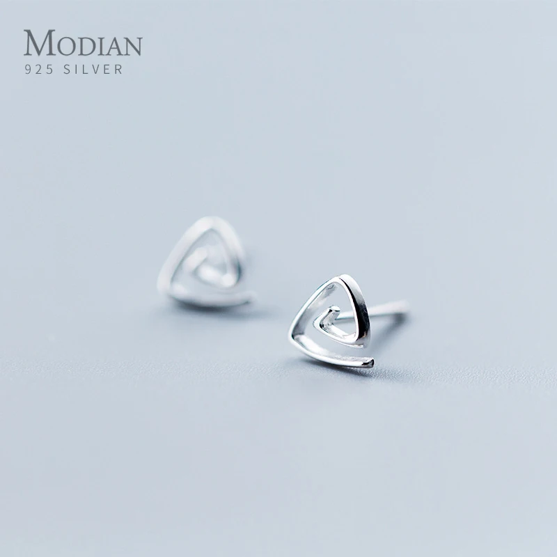 Modian Authentic 925 Sterling Silver Minimalist Geometric Triangle Tiny Stud Earring for Women Korea Style Ear Pin Fine Jewelry
Modian Authentic 925 Sterling Silver Minimalist Geometric Triangle Tiny Stud Earring for Women Korea Style Ear Pin Fine Jewelry