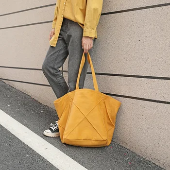Pure color large capacity women's leather bag new canvas bag shoulder Korean shopping bag handbag 
Pure color large capacity women's leather bag new canvas bag shoulder Korean shopping bag handbag