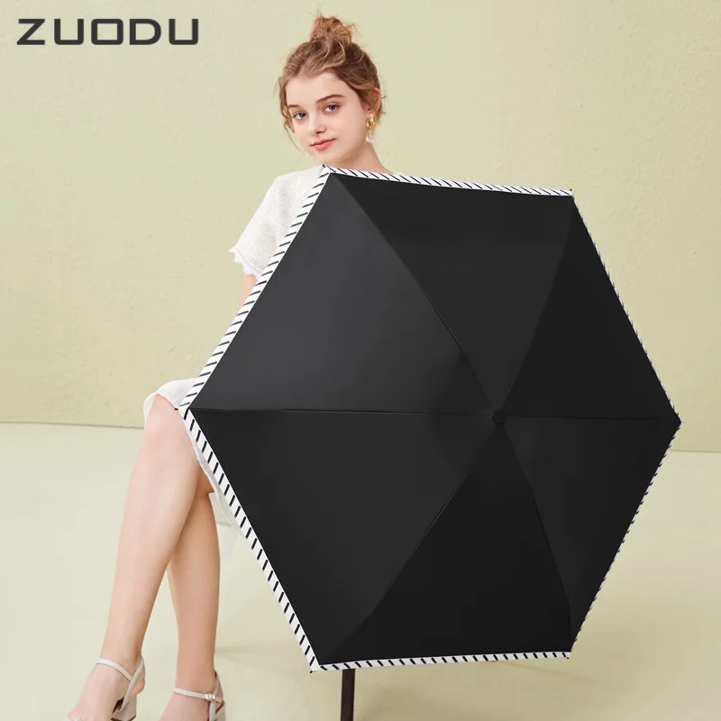 ZUODU Mini Ladies Parasol Folding Sun Rain Portable UV Protection Umbrella Windproof Travel Black Coating Umbrella Beautiful G5B
ZUODU Mini Ladies Parasol Folding Sun Rain Portable UV Protection Umbrella Windproof Travel Black Coating Umbrella Beautiful G5B