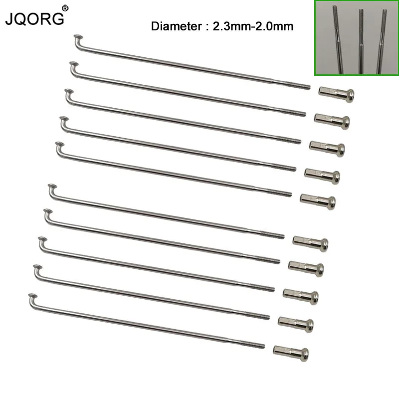 13G-14G Diameter 2.3-2.0mm Butted Material 304 Stainless Steel Sliver Color Round Body J-bend Electric Bicycle Spokes With Nuts
13G-14G Diameter 2.3-2.0mm Butted Material 304 Stainless Steel Sliver Color Round Body J-bend Electric Bicycle Spokes With Nuts