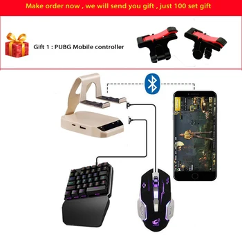Bluetooth Keyboard Mouse Converter Stand PC Adapter Gaming PUBG Mobile Gamepad Controller Phone Holder For Android/IOS
Bluetooth Keyboard Mouse Converter Stand PC Adapter Gaming PUBG Mobile Gamepad Controller Phone Holder For Android/IOS