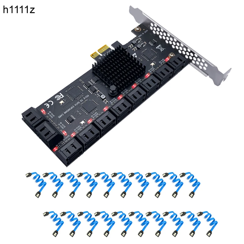Карта майнинга Chi a, Райзер PCIe SATA, 20 портов с кабелями 20 SATA, PCI Express 1X SATA 3,0, 6 ГБ, карта PCI-E, поддержка порта 20 SATA 3,0, устройства
Карта майнинга Chi a, Райзер PCIe SATA, 20 портов с кабелями 20 SATA, PCI Express 1X SATA 3,0, 6 ГБ, карта PCI-E, поддержка порта 20 SATA 3,0, устройства