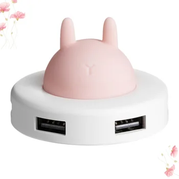 USB Hub Small Adorable Desktop Hub Expander 4-Port USB Hub Splitter Adapter with Night Light for Home Office Work
USB Hub Small Adorable Desktop Hub Expander 4-Port USB Hub Splitter Adapter with Night Light for Home Office Work
