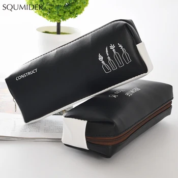 Cute black and white pencil case imitation leather waterproof PU pencil case student gift school stationery pencil case
Cute black and white pencil case imitation leather waterproof PU pencil case student gift school stationery pencil case