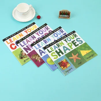 4 Books/set Learn Your English Early Education Recognition Shape Alphabet Color Stickers Children Sticker Book for Children
4 Books/set Learn Your English Early Education Recognition Shape Alphabet Color Stickers Children Sticker Book for Children