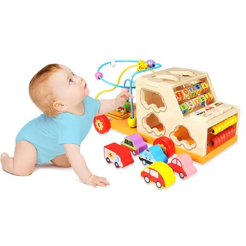 Children Wooden Montessori Toy Multi-function Learning Car Early Educational Toy Colorful Calculat Bead Kid Around Bead Math Toy
Children Wooden Montessori Toy Multi-function Learning Car Early Educational Toy Colorful Calculat Bead Kid Around Bead Math Toy