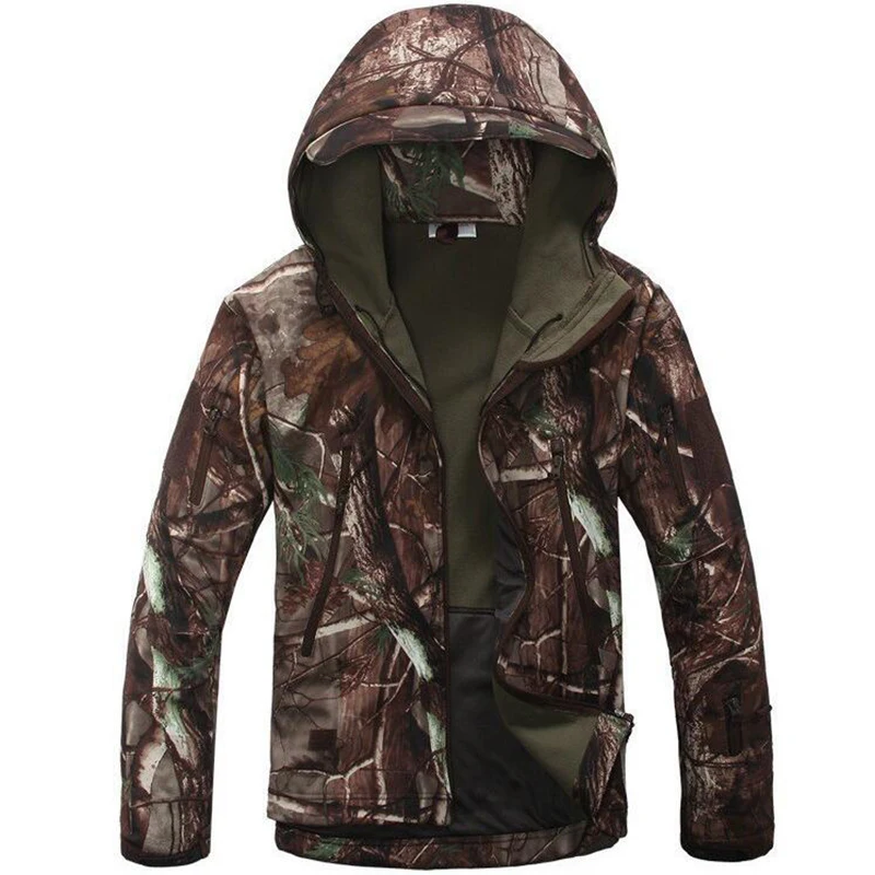 Outdoor Shark Skin Softshell Military Tactical Jacket Men Waterproof Windproof Warm Coat Camouflage Hooded hiking Hunting Coats
Outdoor Shark Skin Softshell Military Tactical Jacket Men Waterproof Windproof Warm Coat Camouflage Hooded hiking Hunting Coats