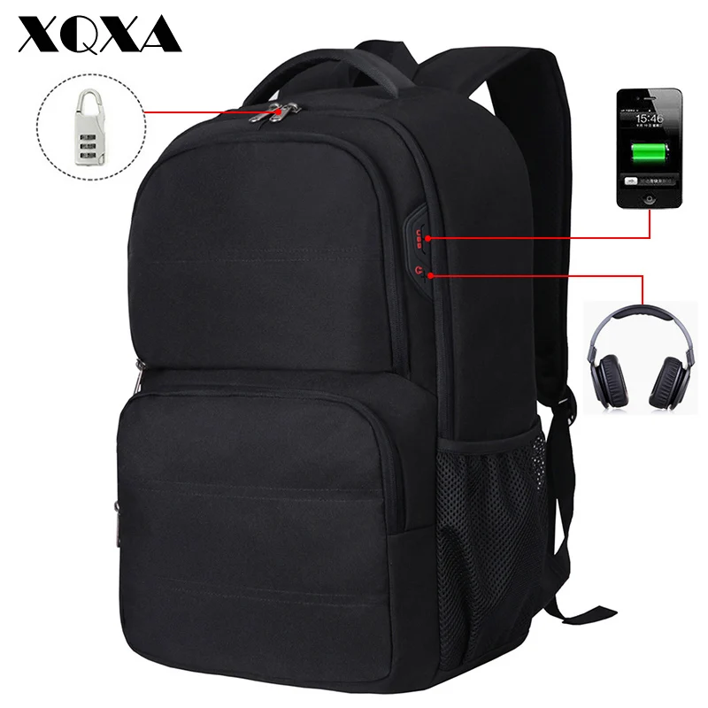 XQXA Laptop Backpack Anti-Theft Bag with USB 17.3 Inch Computer Business Backpacks for Men School Student Bookbag Casual Daypack
XQXA Laptop Backpack Anti-Theft Bag with USB 17.3 Inch Computer Business Backpacks for Men School Student Bookbag Casual Daypack