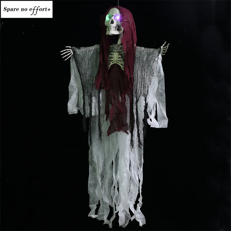 Bar Haunted House Creepy Halloween Arrangement Halloween Hanging Ghost Electric Horror Halloween Decoration Scary Skull Prop
Bar Haunted House Creepy Halloween Arrangement Halloween Hanging Ghost Electric Horror Halloween Decoration Scary Skull Prop