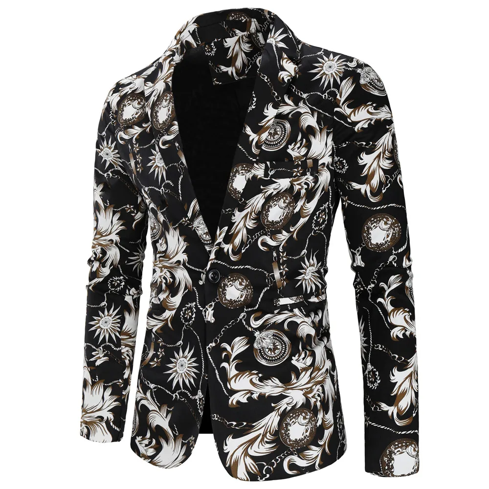 Fashion Men Floral Printing Blazer Slim Party Single Breasted Suit Jacket Long Sleeve Coat
Fashion Men Floral Printing Blazer Slim Party Single Breasted Suit Jacket Long Sleeve Coat