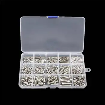 480pcs M2 M3 M4 304 Stainless Steel Hex Socket Head Cap Screws Nut With Case Use
480pcs M2 M3 M4 304 Stainless Steel Hex Socket Head Cap Screws Nut With Case Use
