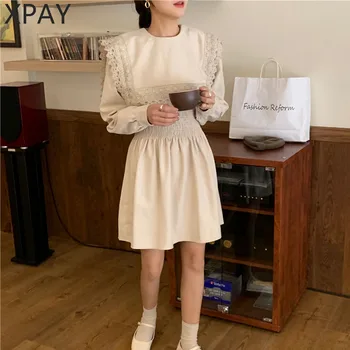 2020 Chic Gentle Waist-Controlled Lace Hot Office Lady All-Match Sailor Collar Solid Stylish Women Mini Dresses
2020 Chic Gentle Waist-Controlled Lace Hot Office Lady All-Match Sailor Collar Solid Stylish Women Mini Dresses