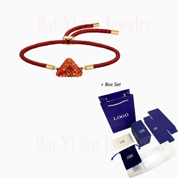 2020 Fashion Jewelry SWA New POWER COLLECTION FIRE ELEMENT Bracelet Red Woven Rope Triangle Decoration Feminine Romantic Gift
2020 Fashion Jewelry SWA New POWER COLLECTION FIRE ELEMENT Bracelet Red Woven Rope Triangle Decoration Feminine Romantic Gift