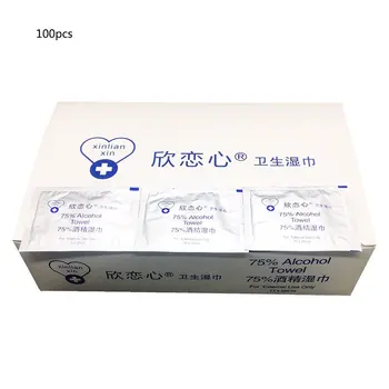 Alcohol Wipes Sterilization Antibacterial Cleaning Wet Wipes Home Office Travel Portable Wipes 1Pcs/100Pcs 
Alcohol Wipes Sterilization Antibacterial Cleaning Wet Wipes Home Office Travel Portable Wipes 1Pcs/100Pcs
