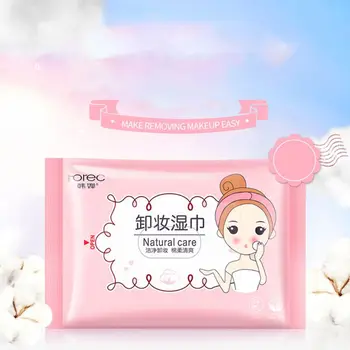 25Pcs/Pack Makeup Remover Wet Wipes Tissue Draw-Out Face Eye Deep Cleansing Cotton Pads Moisturizing Towels Cosmetic Tool Skin Care