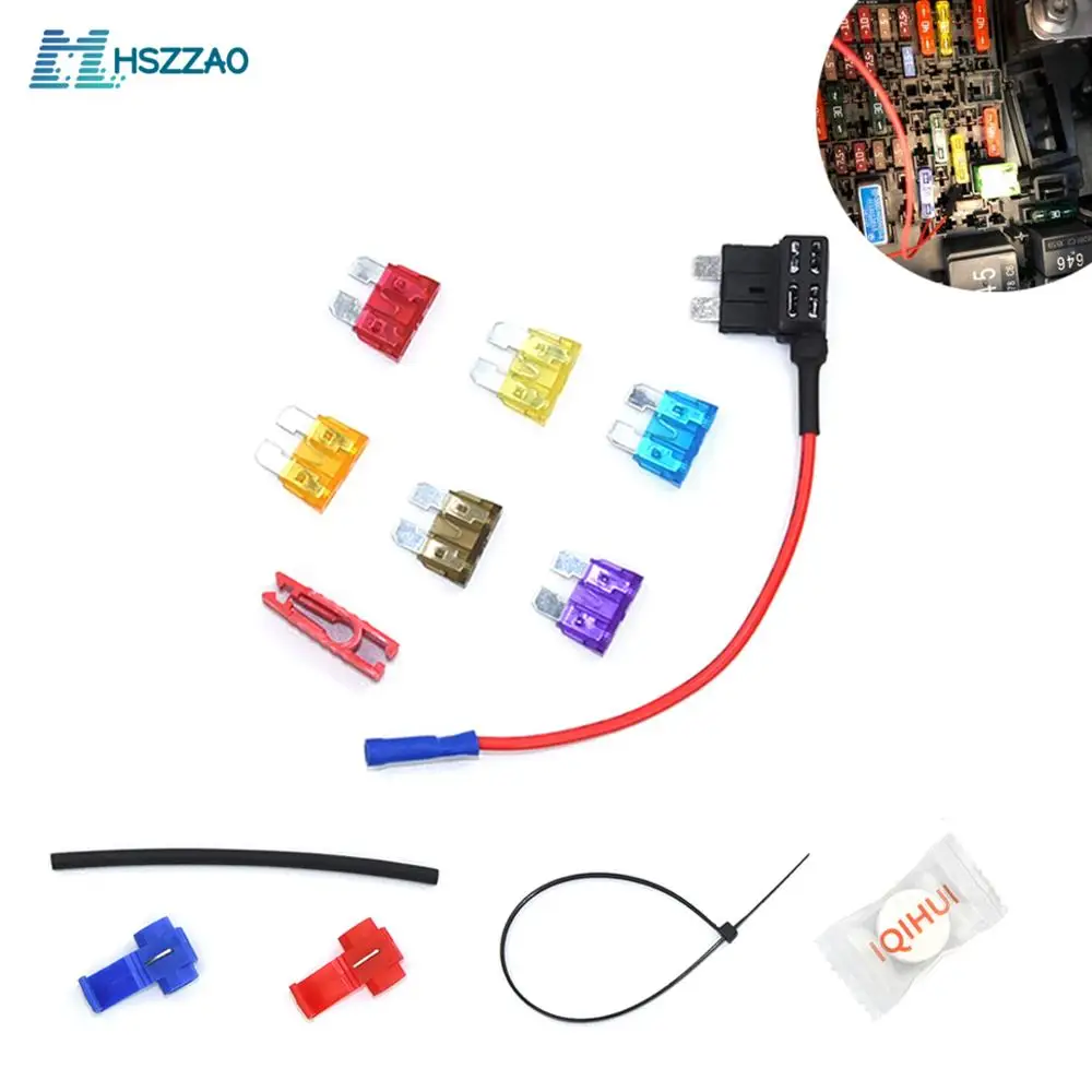 Mini,small,Medium 6 Pack 12V Car Add-a-circuit Fuse Adapter Blade Fuse Holder GPS Navigator Cigarette lighter added Tool kits
Mini,small,Medium 6 Pack 12V Car Add-a-circuit Fuse Adapter Blade Fuse Holder GPS Navigator Cigarette lighter added Tool kits