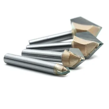 4Pcs 90 Degree V Groove Router Bit 2-Flute CNC Engraving Bit Woodworking Chamfer Bevel Cutter 1/4 Inch Shank Monden New N15
4Pcs 90 Degree V Groove Router Bit 2-Flute CNC Engraving Bit Woodworking Chamfer Bevel Cutter 1/4 Inch Shank Monden New N15