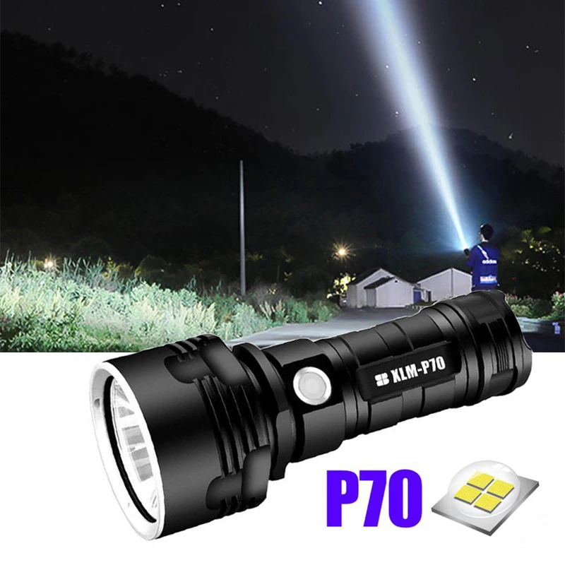 Powerful Led Flashlight Outdoor Camping Equipment Usb Rechargeable Portable Torch Light P70 Linterna Tactica Militar Flashlight
Powerful Led Flashlight Outdoor Camping Equipment Usb Rechargeable Portable Torch Light P70 Linterna Tactica Militar Flashlight