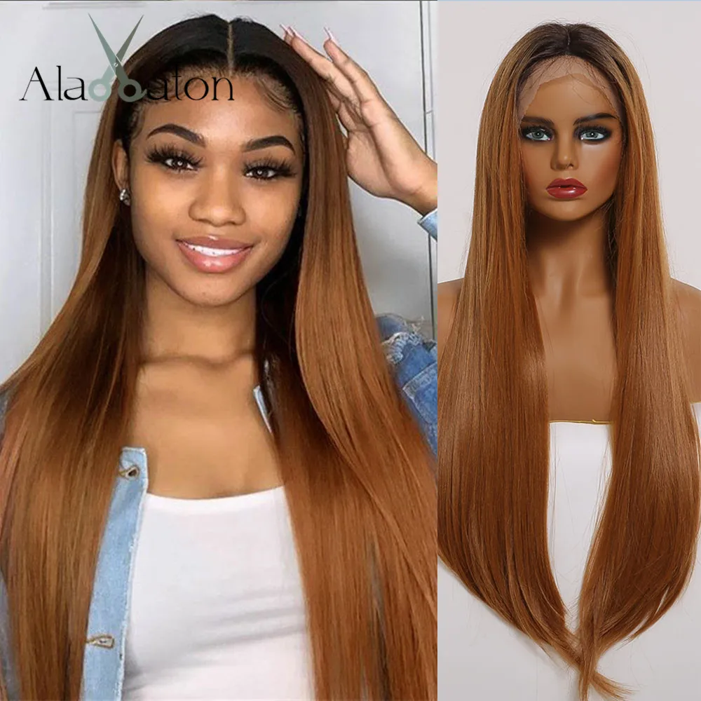 ALAN EATON Synthetic Lace Front Wig Deep Part Long Straight Ombre Cosplay Wigs Synthetic Lace Wig for Women Black Brown Golden
ALAN EATON Synthetic Lace Front Wig Deep Part Long Straight Ombre Cosplay Wigs Synthetic Lace Wig for Women Black Brown Golden