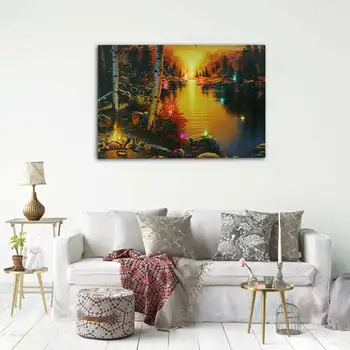 LED Wall Picture Lighted Campfire Canvas Art Picture Country Lodge Decor Light Cabin Print Art Framed Painting Home Decorative
LED Wall Picture Lighted Campfire Canvas Art Picture Country Lodge Decor Light Cabin Print Art Framed Painting Home Decorative