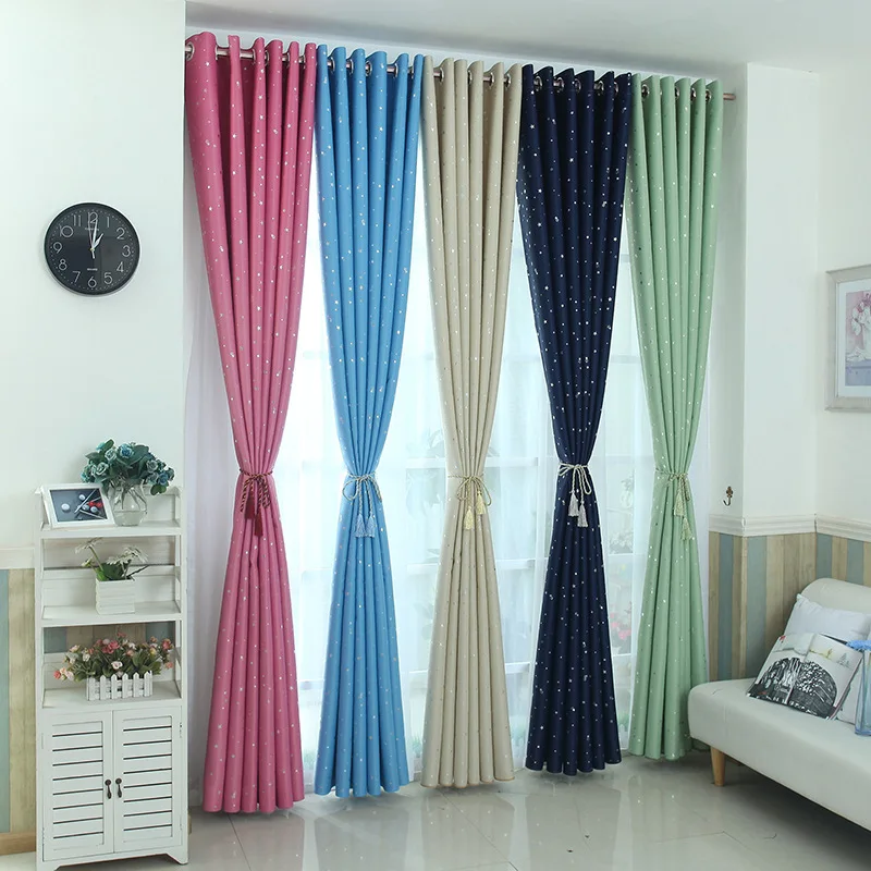 Simple Multicolor Curtains Romantic Silver Stars Shading Curtains for Bedroom Den Curtains Window Screen Customization
Simple Multicolor Curtains Romantic Silver Stars Shading Curtains for Bedroom Den Curtains Window Screen Customization