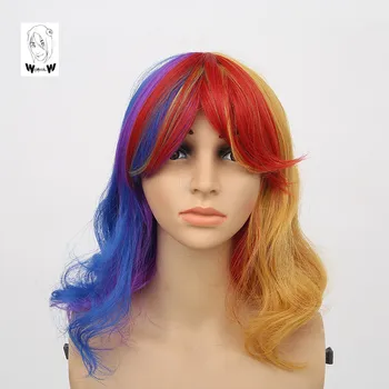 WHIMSICAL W 12 inch Short Loose Wave Wigs Synthetic Wig For White Women Rainbow Color Wavy Naural Heat Resistant Hair
WHIMSICAL W 12 inch Short Loose Wave Wigs Synthetic Wig For White Women Rainbow Color Wavy Naural Heat Resistant Hair