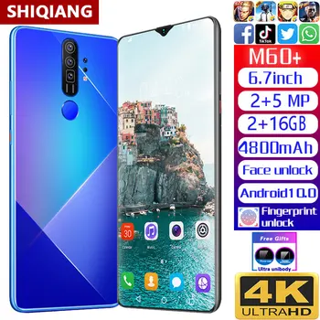 SOYES M60+ 6.7 Inch Mobile Phones Battery 4800mAh Android 10.0 Face Unlock Smartphones 2GB RAM 16 ROM 6 Core MTK6591 Cell Phones
SOYES M60+ 6.7 Inch Mobile Phones Battery 4800mAh Android 10.0 Face Unlock Smartphones 2GB RAM 16 ROM 6 Core MTK6591 Cell Phones