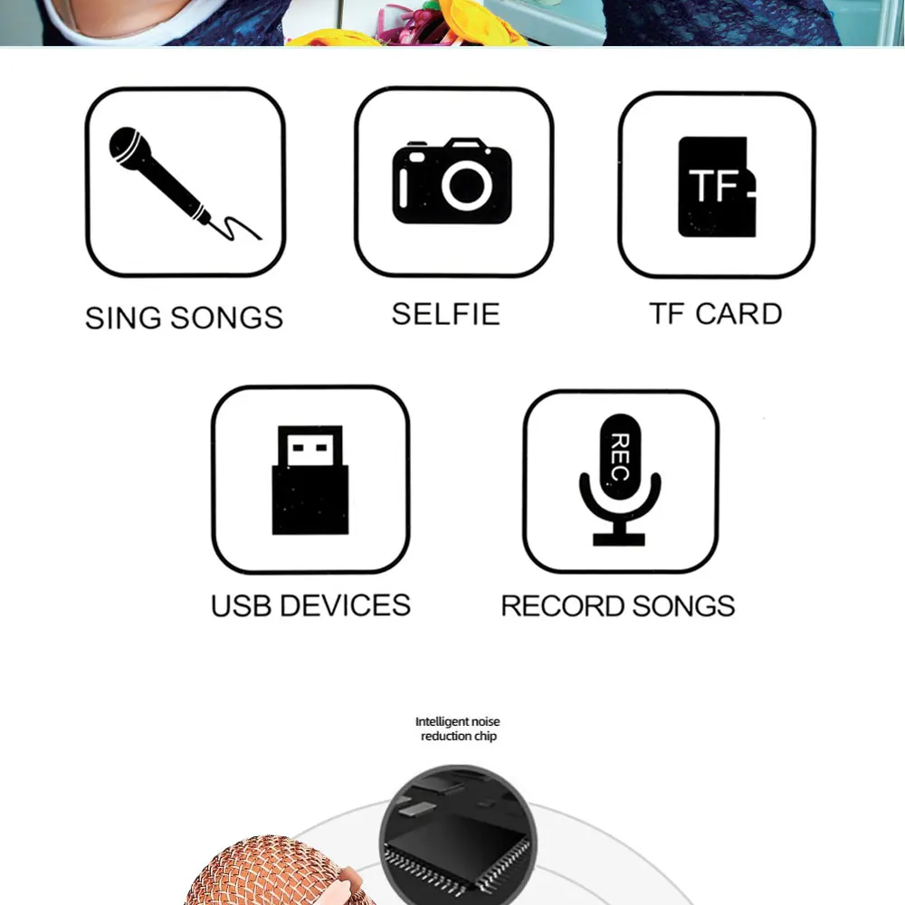 Fast-Delivery WS858 Karaoke Microphone Wireless Speaker Recording Youtube Bluetooth Microphone For Smartphone Kids Fast-Delivery WS858 Karaoke Microphone Wireless Speaker Recording Youtube Bluetooth Microphone For Smartphone Kids