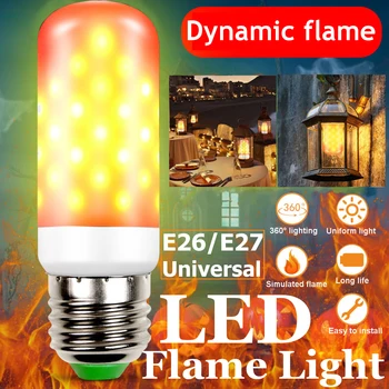 E27/E26 Universal LED Dynamic flame effect light bulb Multiple mode Creative corn lamp Decorative lights For bar hotel restauran
E27/E26 Universal LED Dynamic flame effect light bulb Multiple mode Creative corn lamp Decorative lights For bar hotel restauran