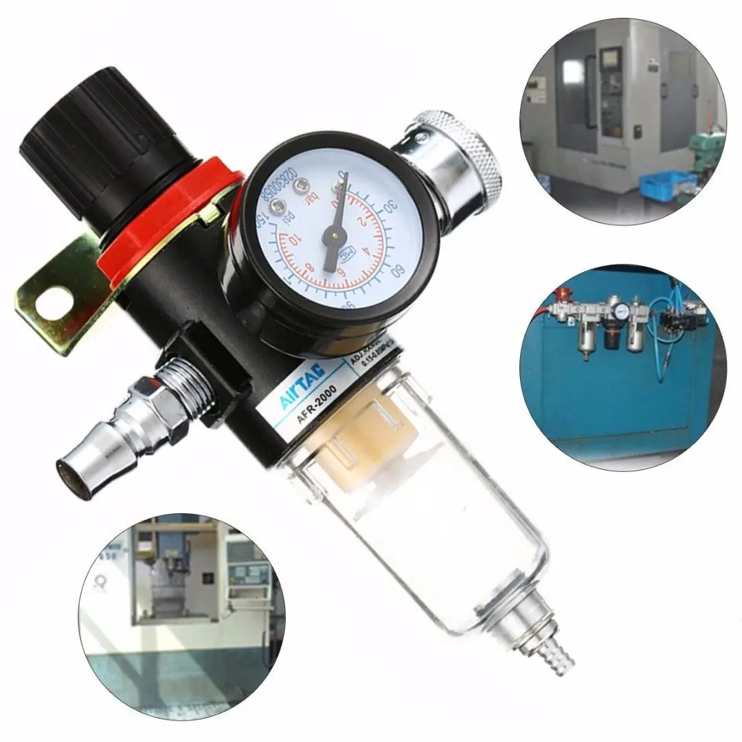 1/4 Air Compressor Filter Water Separator Trap Light Weight Filters Particles Tools Kit Regulator Gauge Pneumatic Parts
1/4 Air Compressor Filter Water Separator Trap Light Weight Filters Particles Tools Kit Regulator Gauge Pneumatic Parts