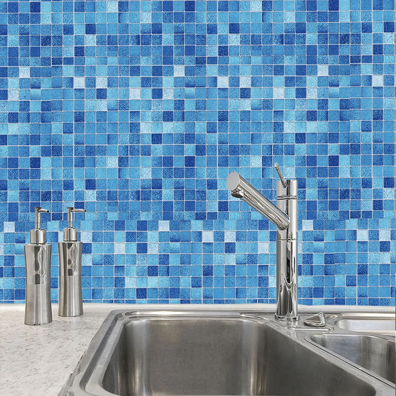 Wall Sticker Blue Mosaic Self-adhesive For Bathroom Waterproof DIY Tile 45cm*10m For Dry And Clean
Wall Sticker Blue Mosaic Self-adhesive For Bathroom Waterproof DIY Tile 45cm*10m For Dry And Clean