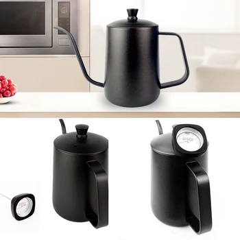 600 ML Fine Hand Brewed Coffee Pot Stainless Steel Coffee Pot Gooseneck Spout Teapot with Thermometer
600 ML Fine Hand Brewed Coffee Pot Stainless Steel Coffee Pot Gooseneck Spout Teapot with Thermometer