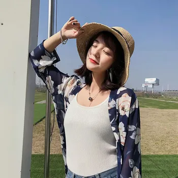Summer Women's Blouse Kimono Mid-Length Chiffon Print Begonia Sun Protection Clothing Cardigan Blouses Beachwear
Summer Women's Blouse Kimono Mid-Length Chiffon Print Begonia Sun Protection Clothing Cardigan Blouses Beachwear