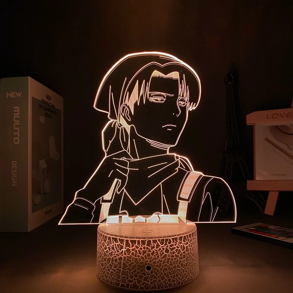 Manga Attack on Titan Anime Lamp Levi Ackerman Lamp With Motion Sensor kids Room Decoration Avatar
Manga Attack on Titan Anime Lamp Levi Ackerman Lamp With Motion Sensor kids Room Decoration Avatar