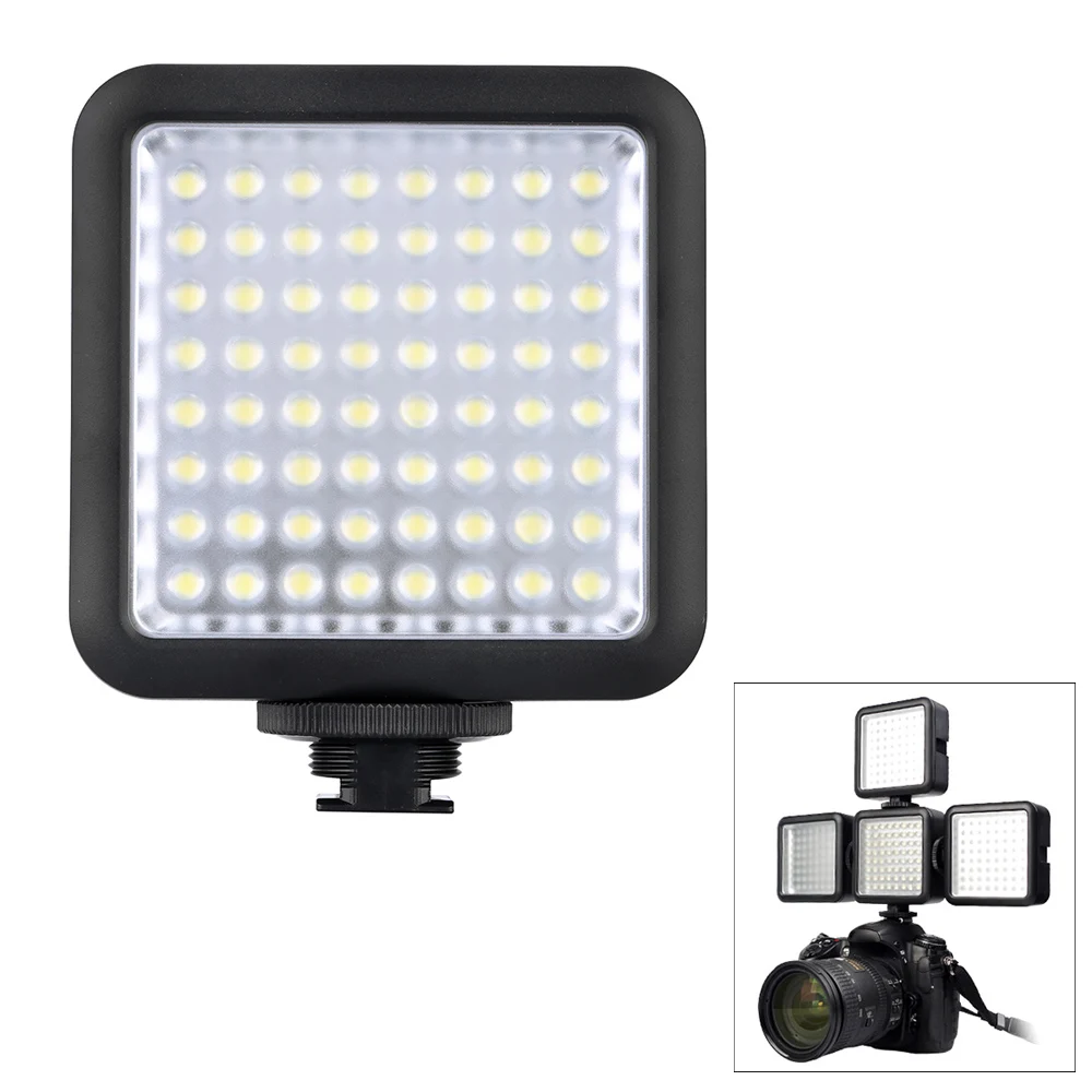 Godox 64 LED Lights LED64 Video Light Mini Lamp for DSLR Camera Camcorder Mini Fill Light for Wedding News Interview Photography
Godox 64 LED Lights LED64 Video Light Mini Lamp for DSLR Camera Camcorder Mini Fill Light for Wedding News Interview Photography