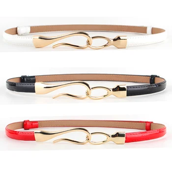 Womens Stylish Golden Clasp Buckle Belt Lady Faux Leather Adjustable Waist Band LLBLT0041 
Womens Stylish Golden Clasp Buckle Belt Lady Faux Leather Adjustable Waist Band LLBLT0041