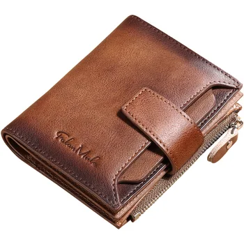Men's short genuine leather wallet top layer cowhide fashion casual wallet
Men's short genuine leather wallet top layer cowhide fashion casual wallet