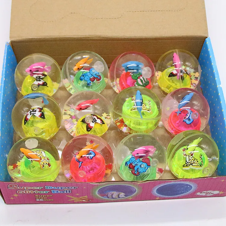 5 cm ribbonfish crystal elastic ball luminous ball bouncing ball