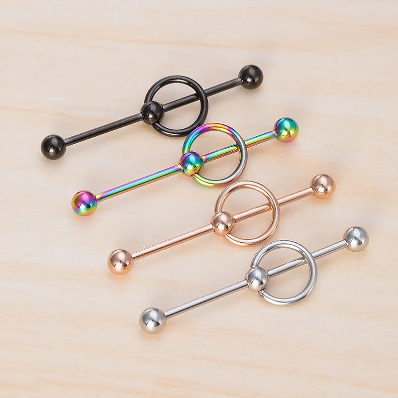 1pc Stainless Steel Industrial Barbell Cartilage Earring Piercing BCR Long Ear Stud Helix Tragus for Women Men Body Jewelry 14G
1pc Stainless Steel Industrial Barbell Cartilage Earring Piercing BCR Long Ear Stud Helix Tragus for Women Men Body Jewelry 14G