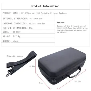 Hard EVA Handbag Zipper Storage Bag Carrying Case for H-P OfficeJet 250 Printer
Hard EVA Handbag Zipper Storage Bag Carrying Case for H-P OfficeJet 250 Printer
