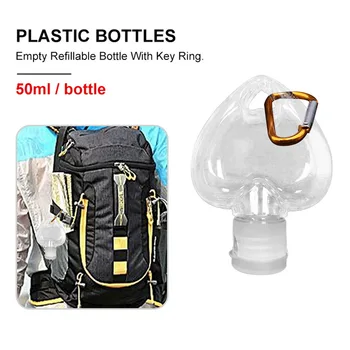 5Pcs 50ml Reusable Portable Heart Alcohol Spray Bottle Hand Sanitizer Travel Small Size Holder Hook Keychain Carrier 
5Pcs 50ml Reusable Portable Heart Alcohol Spray Bottle Hand Sanitizer Travel Small Size Holder Hook Keychain Carrier