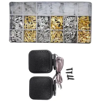 2 Pcs Auto Car o System Loud Speaker e Tweeters 4cm Dia 500W with 540Pcs 2.8/4.8/6.m Wire Connectors Kit
2 Pcs Auto Car o System Loud Speaker e Tweeters 4cm Dia 500W with 540Pcs 2.8/4.8/6.m Wire Connectors Kit