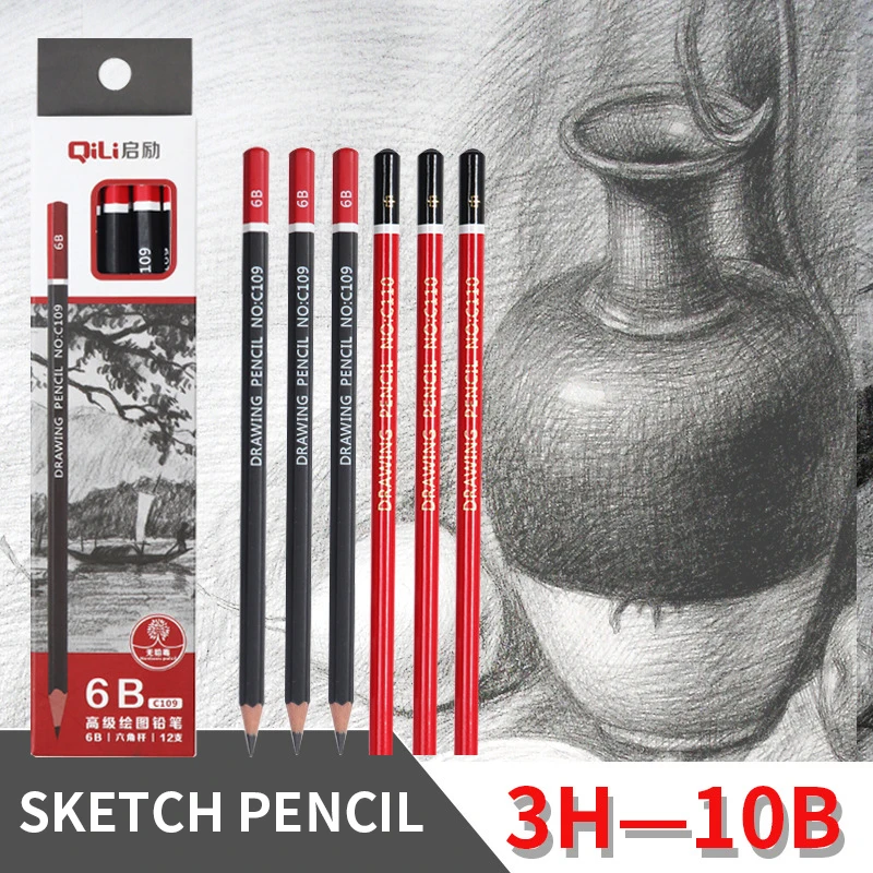 12Pcs 2B/4B/6B/8B Sketch Pencil For Painting Soft Pencils Drawing Lapiz Set For School Students Stationery Pencils Art Supplies
12Pcs 2B/4B/6B/8B Sketch Pencil For Painting Soft Pencils Drawing Lapiz Set For School Students Stationery Pencils Art Supplies